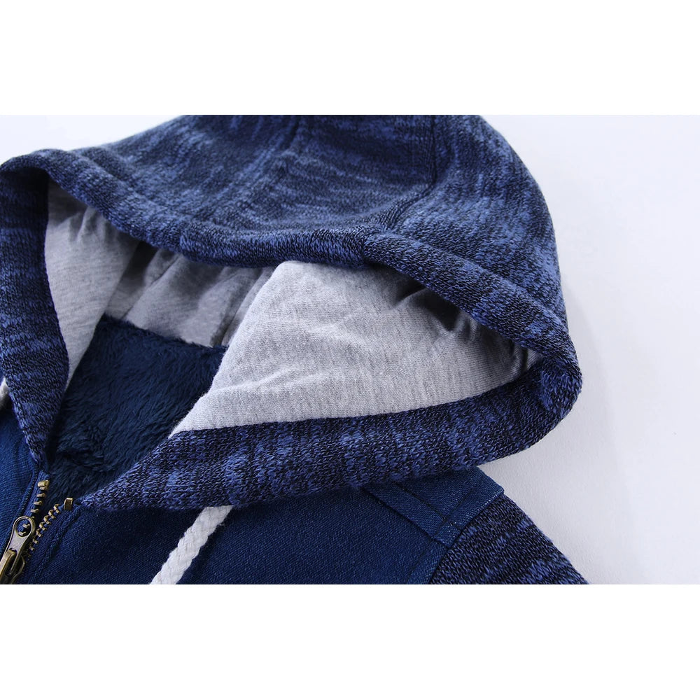 Mudkingdom Winter Jackets for Boy Children's Clothing Hooded Fur Lined Warm Outerwear Windbreaker Kids Coats Toddler Clothes