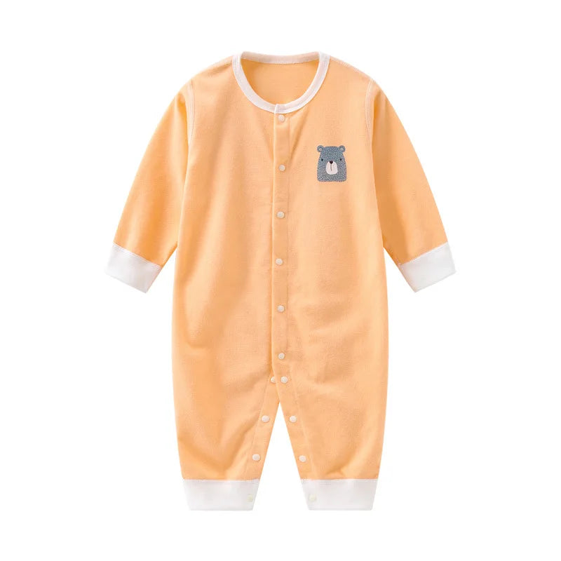Unisex Cotton Baby Onesies Newborn 0-24M Boy Girl Boy Clothes Print Pajamas Romper Cartoon Long Sleeve Ropa Bebe