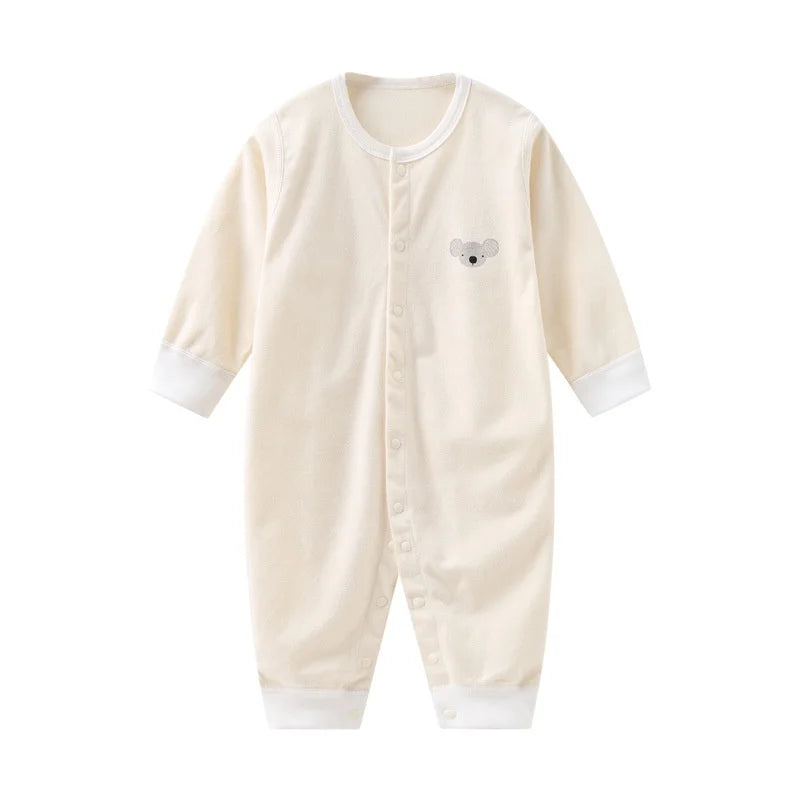 Unisex Cotton Baby Onesies Newborn 0-24M Boy Girl Boy Clothes Print Pajamas Romper Cartoon Long Sleeve Ropa Bebe
