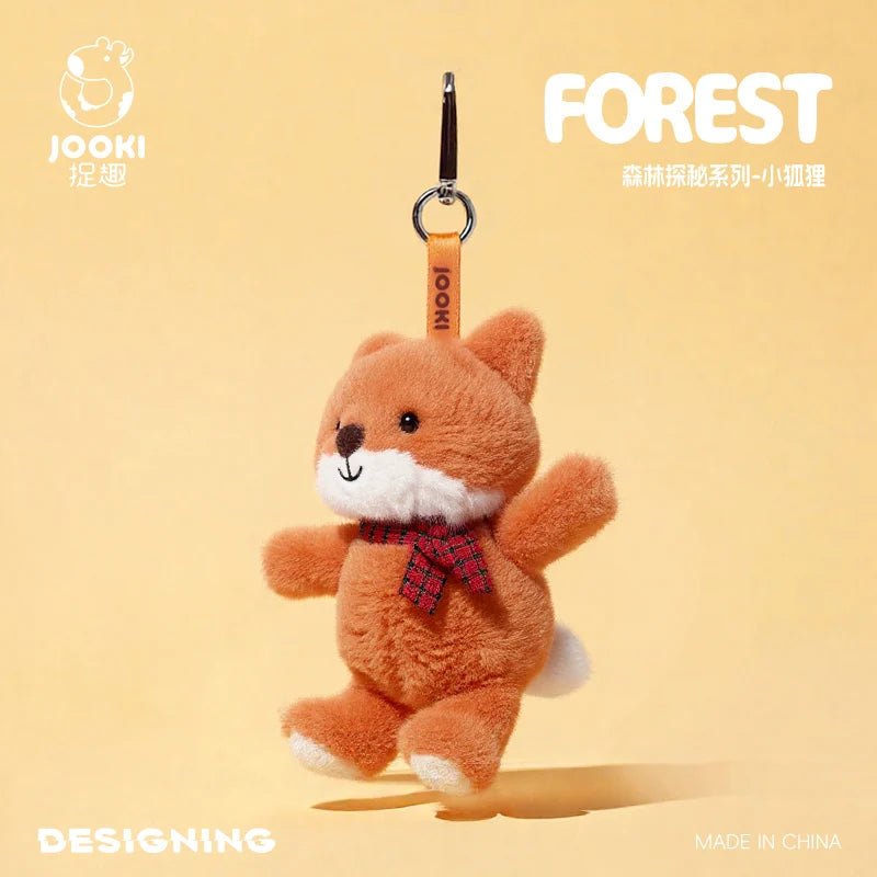 Kawaii Fox Plush Toys Cartoon Animal Stuffed Doll Keychain Bag Pendant Doll Cute Fox Plush Doll Kids Birthday Xmas Gift
