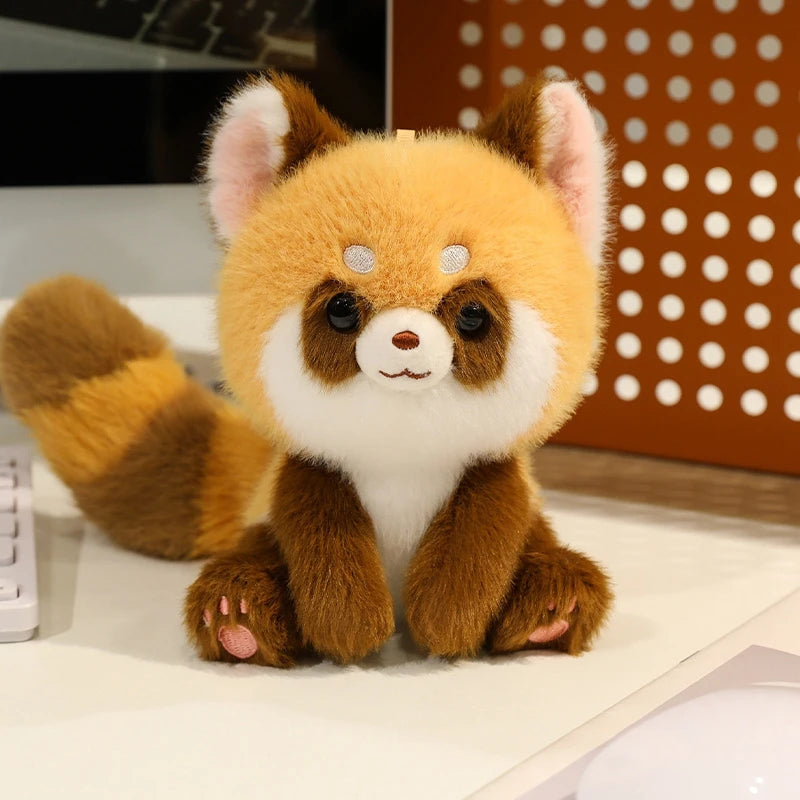 Cute Sitting Animals Red Panda Fox Sloth Cat Soft Plush Dolls Stuffed Capybara Pig Plushie Baby Toys Gifts For Children