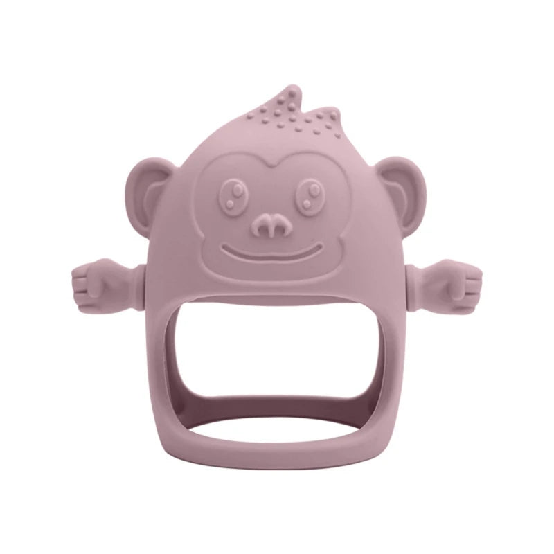 Silicone Baby Teether BPA Free Liquid Silicone Baby Chewing Toys Cartoon Shape Newborn Rodent Handhold Molar Teether Baby Stuff