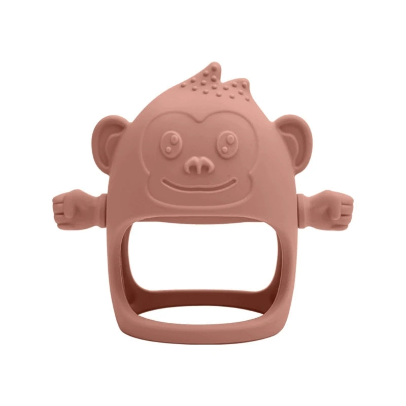 Silicone Baby Teether BPA Free Liquid Silicone Baby Chewing Toys Cartoon Shape Newborn Rodent Handhold Molar Teether Baby Stuff