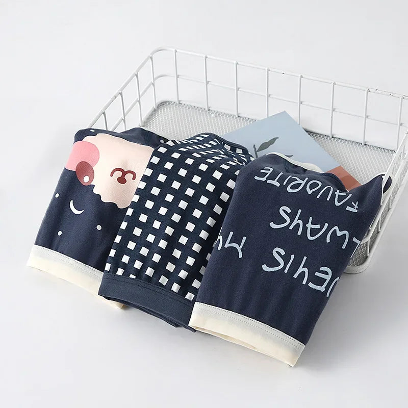 HoneyCherry Boys' Underwear, Pure Cotton Boxer, Boy Cartoon Boxer Briefs Teen Panties Baby Boy Panty Short Kids Underwear Boys