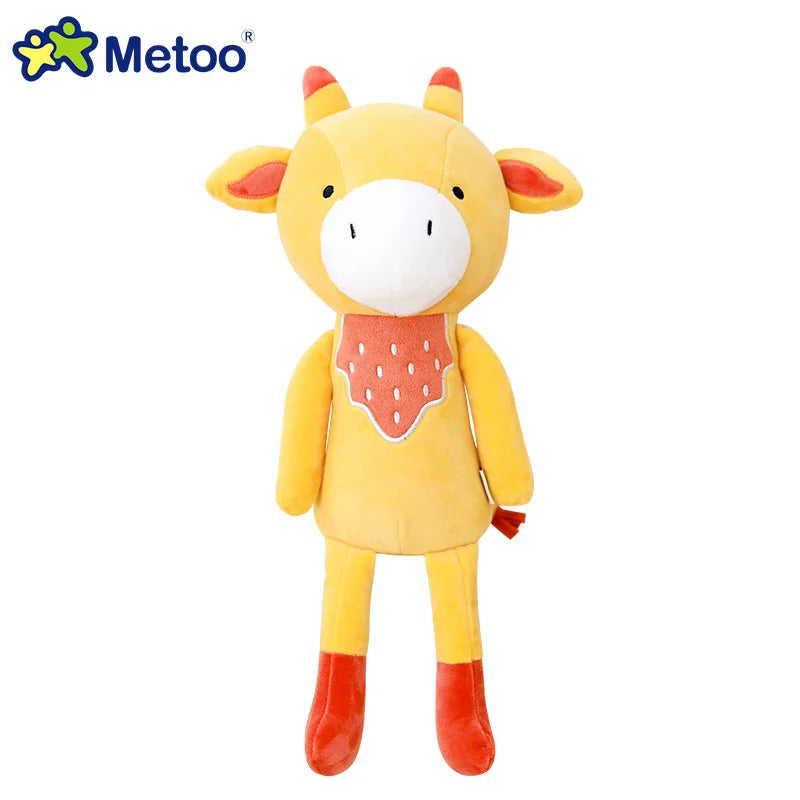 Cute Stuffed Animal Toys Soft Fox Raccoon Squirrel Giraffe Plushies Children Birthday Gift Room Decor Original Plush Metoo Doll