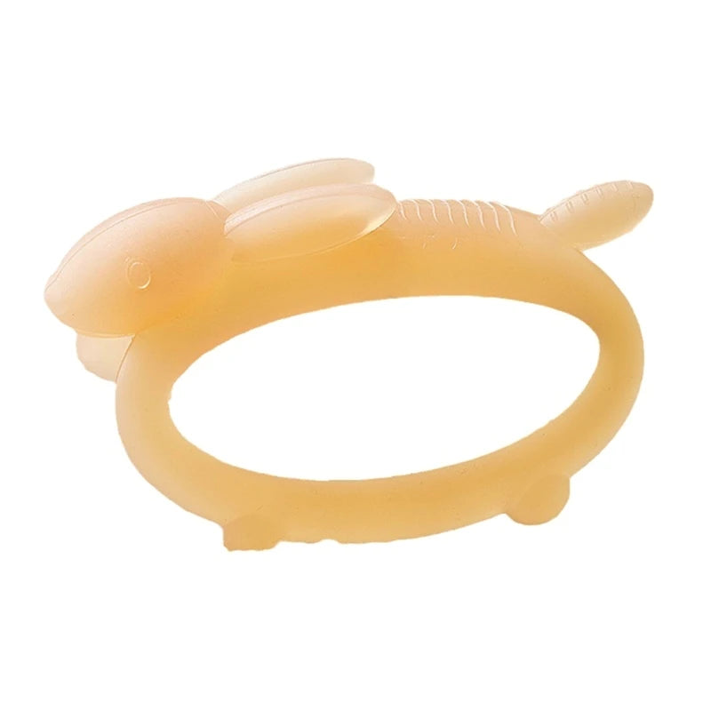 Silicone Baby Teether BPA Free Liquid Silicone Baby Chewing Toys Cartoon Shape Newborn Rodent Handhold Molar Teether Baby Stuff
