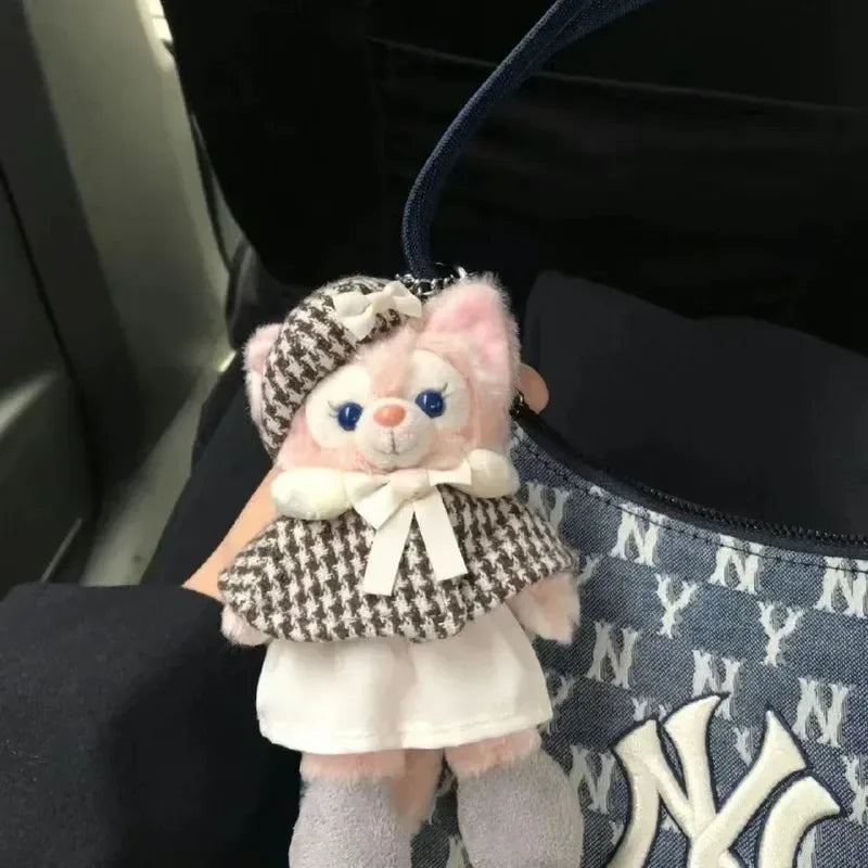 Disney Linabell Plush Pendant 16cm Cute Plush Toy Keychain Backpack Decorated With Fox Pendant Doll Girl Girlfriends Gift