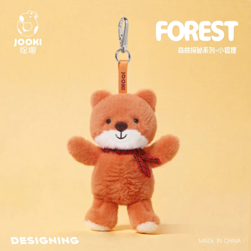 Kawaii Fox Plush Toys Cartoon Animal Stuffed Doll Keychain Bag Pendant Doll Cute Fox Plush Doll Kids Birthday Xmas Gift