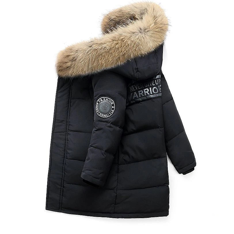 5 6 7 8 9 10 11 12 Years Boys Jacket Winter Thicken Keep Warm Kids Jacket Fashion Zipper Hooded Boys Coat Teenagers Kids Clothes