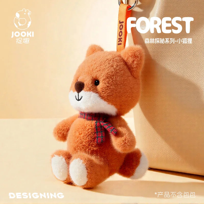 Kawaii Fox Plush Toys Cartoon Animal Stuffed Doll Keychain Bag Pendant Doll Cute Fox Plush Doll Kids Birthday Xmas Gift