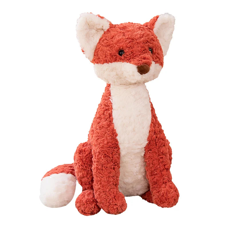 28/40 Soft Sit Fox Plush Toy Stuffed Red Foxes Baby Girl Cuddly Plushie for Kids Birthday gift Xmas Present for Her Boy