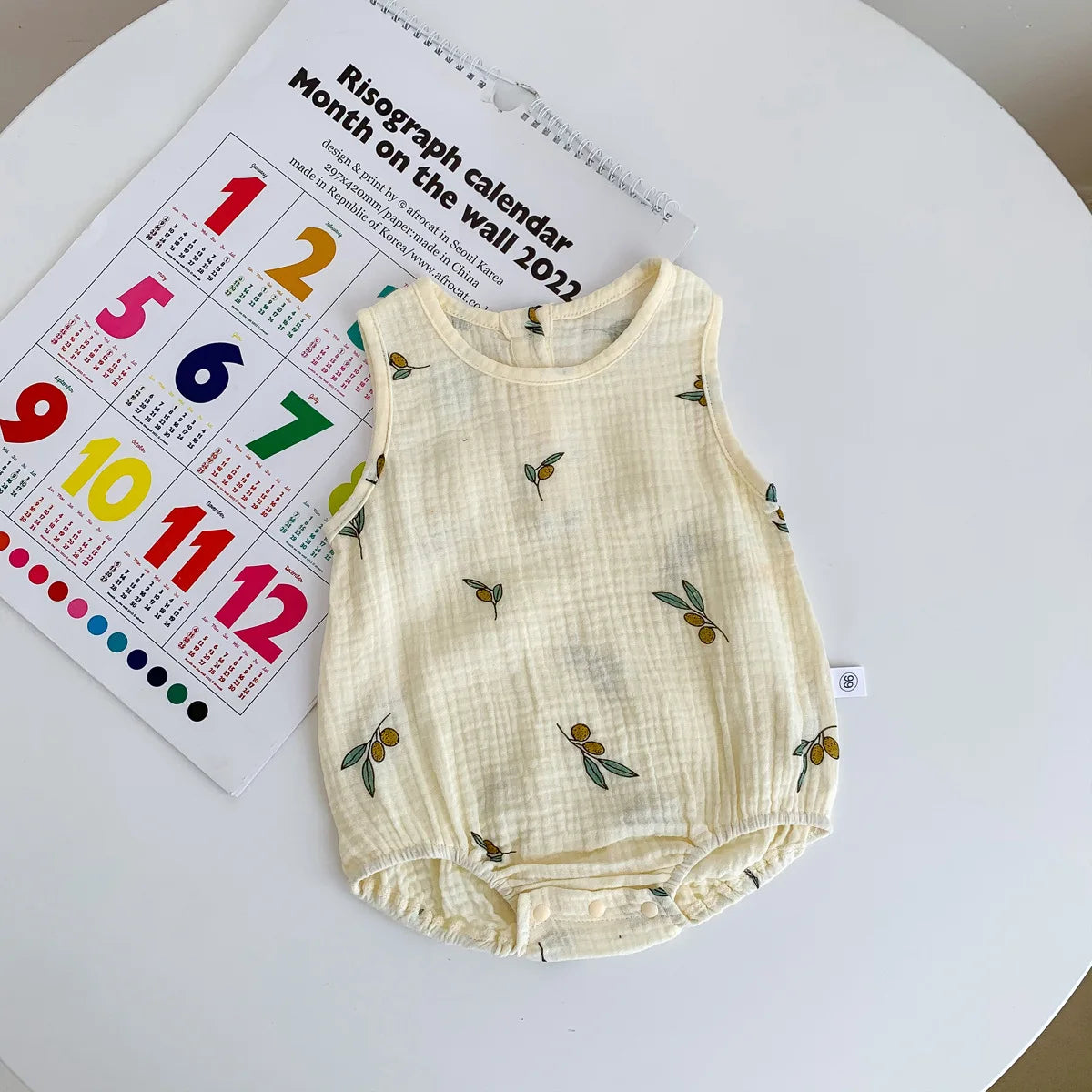 2025 New In Summer Infant Newborn Baby Girls Boys Wrinkle Cloth Cotton Outfits Kids Casual Jumpsuits Toddler Bodysuits