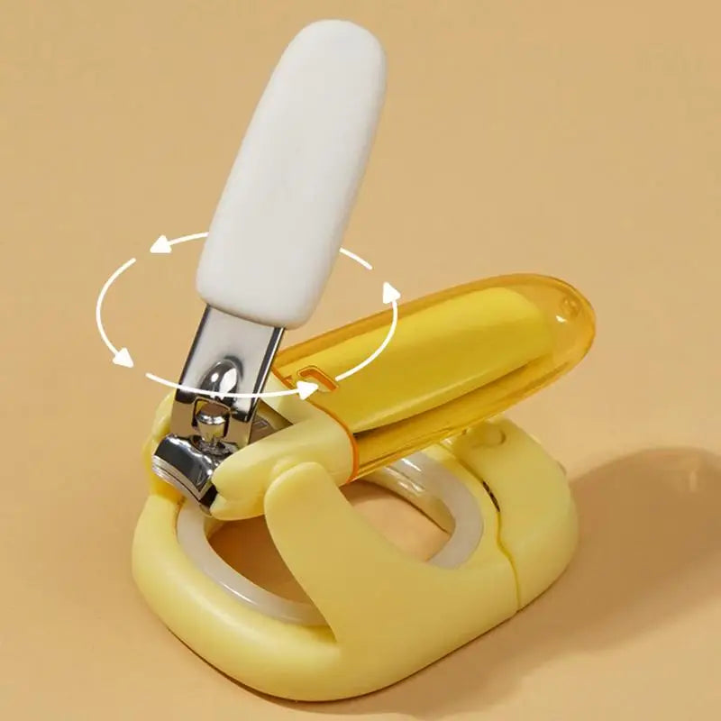 safe Baby Light Up Nail Clipper With Magnifier Splashproof Nail Trim Baby Fingernail Styling Tools Portable Babies Nail Scissors