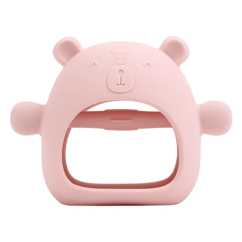 Silicone Baby Teether BPA Free Liquid Silicone Baby Chewing Toys Cartoon Shape Newborn Rodent Handhold Molar Teether Baby Stuff