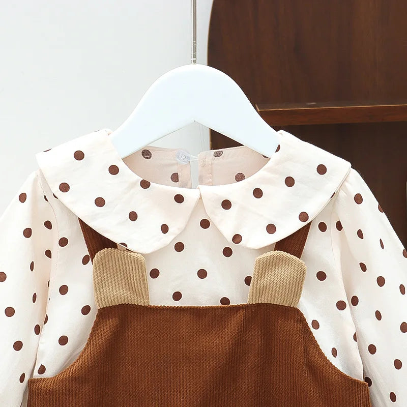 Girls Autumn Dress New Style Baby Girl Dress Stylish Children's Princess Dress Bear Baby Clothes