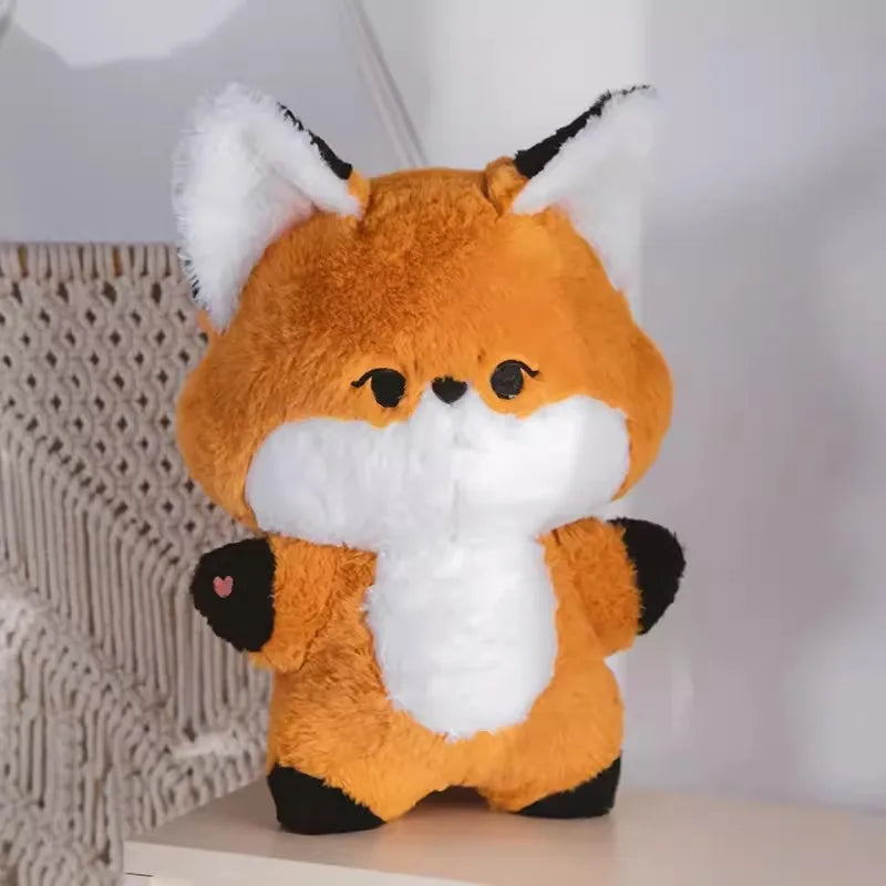Lovely Orange Fox Cool Animal Handsome Hug Doll Small Pendant Soft Plush Toy Girl Boy Birthday Christmas Gift 1pc
