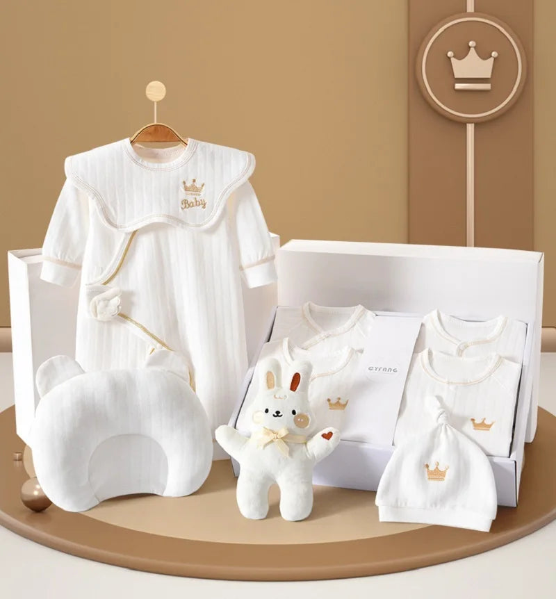 15/20 Pieces Newborn Baby Boys Clothes Sets 100% Cotton Toddler Girls Costume Outfits Infant Baby Gift Sets For a 0-6 Months