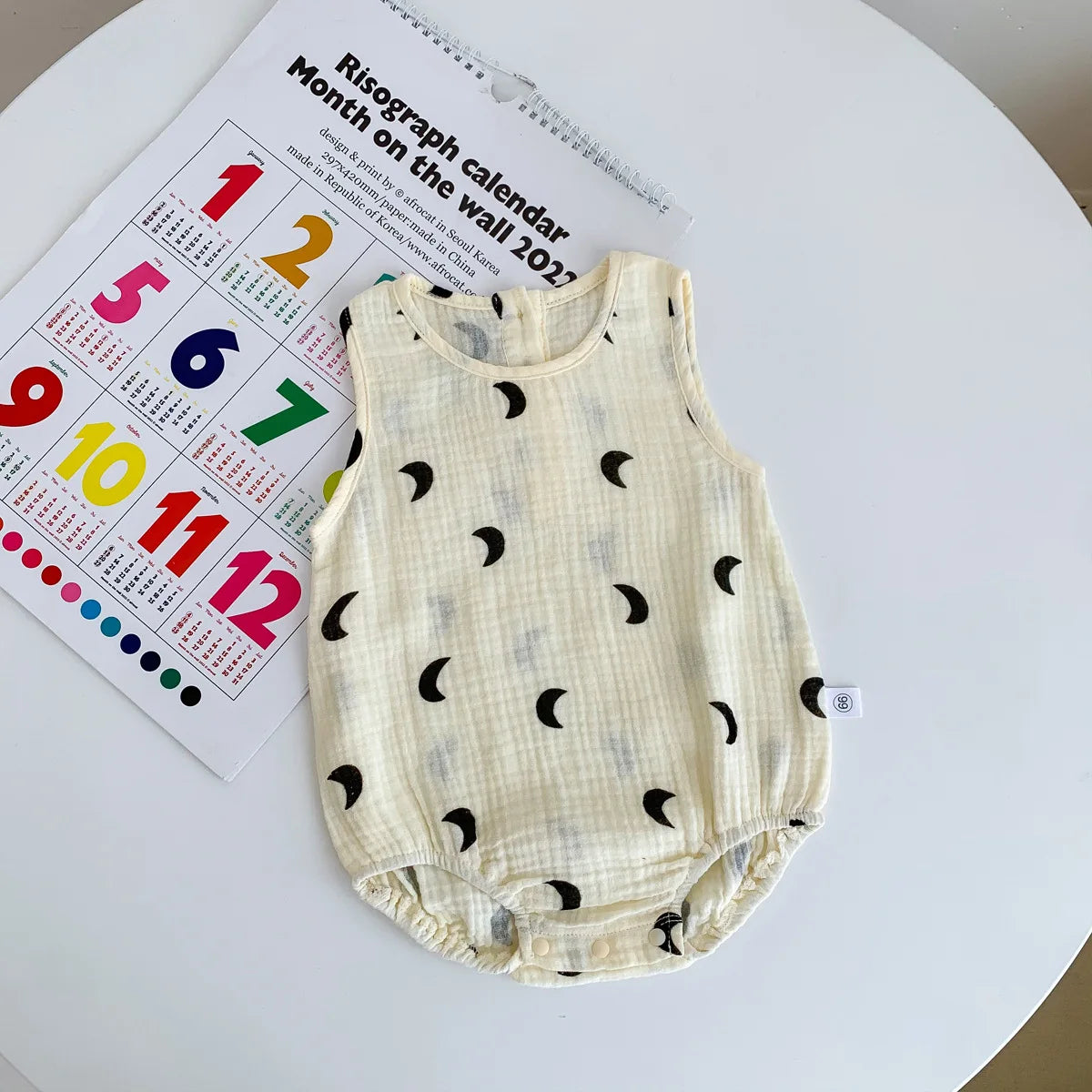 2025 New In Summer Infant Newborn Baby Girls Boys Wrinkle Cloth Cotton Outfits Kids Casual Jumpsuits Toddler Bodysuits