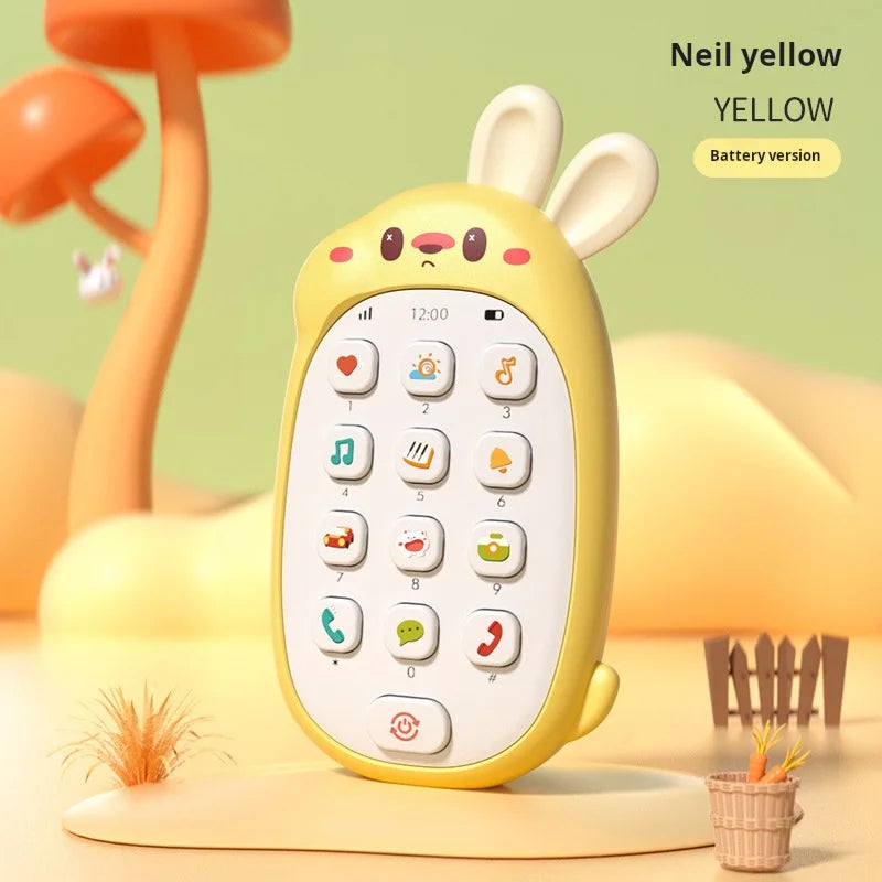 Baby Teether Simulation Mobile Phone 0-1 Year Old Children Music Phone Toy Early Education Educational Story Machine