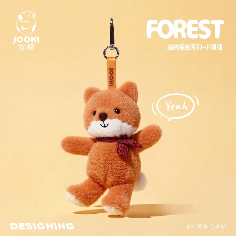Kawaii Fox Plush Toys Cartoon Animal Stuffed Doll Keychain Bag Pendant Doll Cute Fox Plush Doll Kids Birthday Xmas Gift