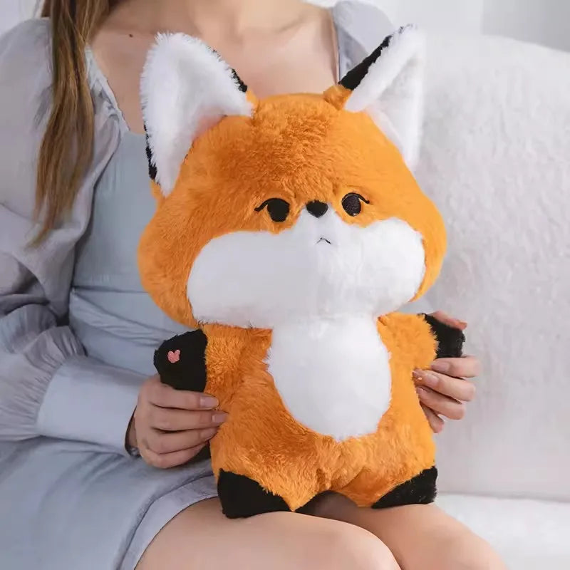 Lovely Orange Fox Cool Animal Handsome Hug Doll Small Pendant Soft Plush Toy Girl Boy Birthday Christmas Gift 1pc