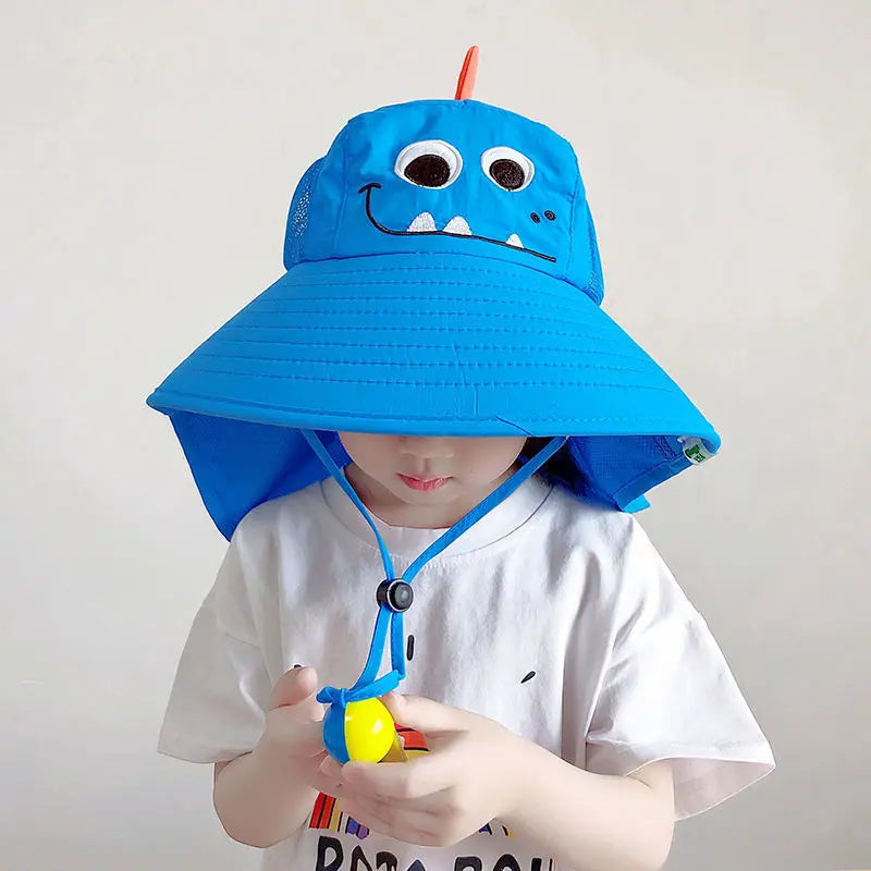 Children's Sunscreen Hat Baby Sun Hat Beach Hat UV Protection Summer Thin Breathable Large Brim Fisherman Hat