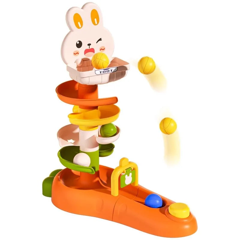 DIY Building Blocks Slide Ball Drop Toys for Toddler 1-3 Y Montessori Stacking Tower Toy Baby Development Games Educational Toys