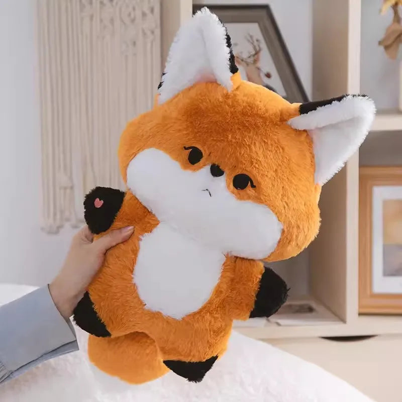 Lovely Orange Fox Cool Animal Handsome Hug Doll Small Pendant Soft Plush Toy Girl Boy Birthday Christmas Gift 1pc