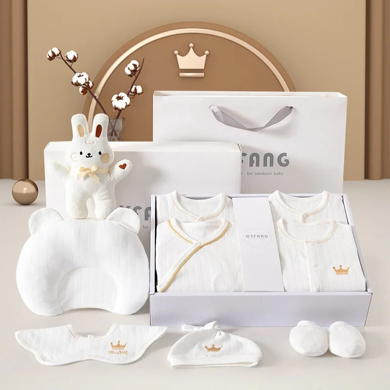 15/20 Pieces Newborn Baby Boys Clothes Sets 100% Cotton Toddler Girls Costume Outfits Infant Baby Gift Sets For a 0-6 Months