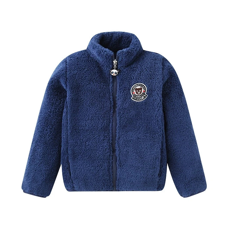 5 6 7 8 9 10 11 12 Years Boys Jacket Winter Thicken Keep Warm Kids Jacket Fashion Zipper Hooded Boys Coat Teenagers Kids Clothes
