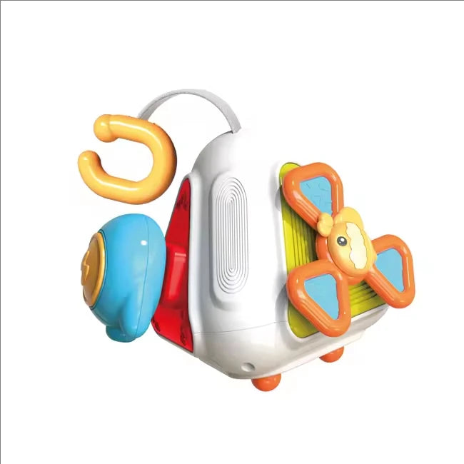 Montessori Busy Board Cube Sensory Baby Educational Cube Children's Interesting Polyhedron Basic Skills Activity Toys