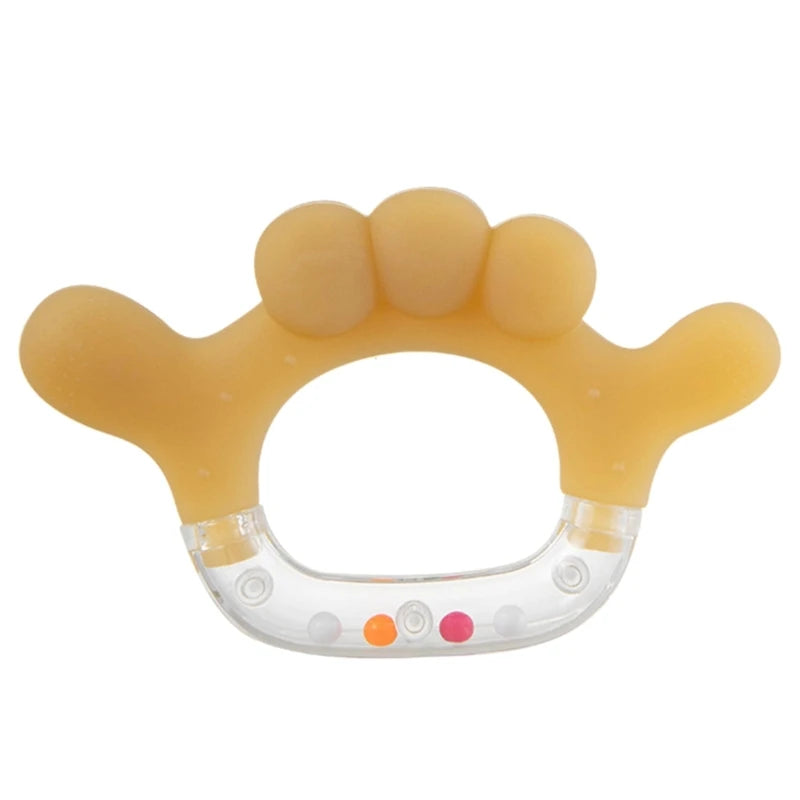 Silicone Baby Teether BPA Free Liquid Silicone Baby Chewing Toys Cartoon Shape Newborn Rodent Handhold Molar Teether Baby Stuff
