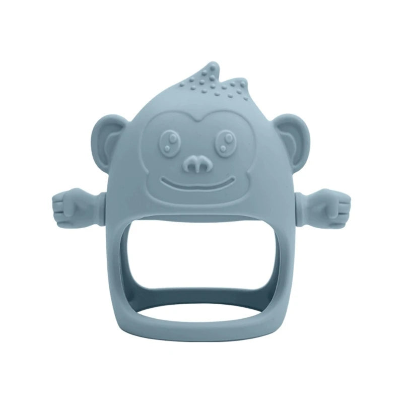 Silicone Baby Teether BPA Free Liquid Silicone Baby Chewing Toys Cartoon Shape Newborn Rodent Handhold Molar Teether Baby Stuff