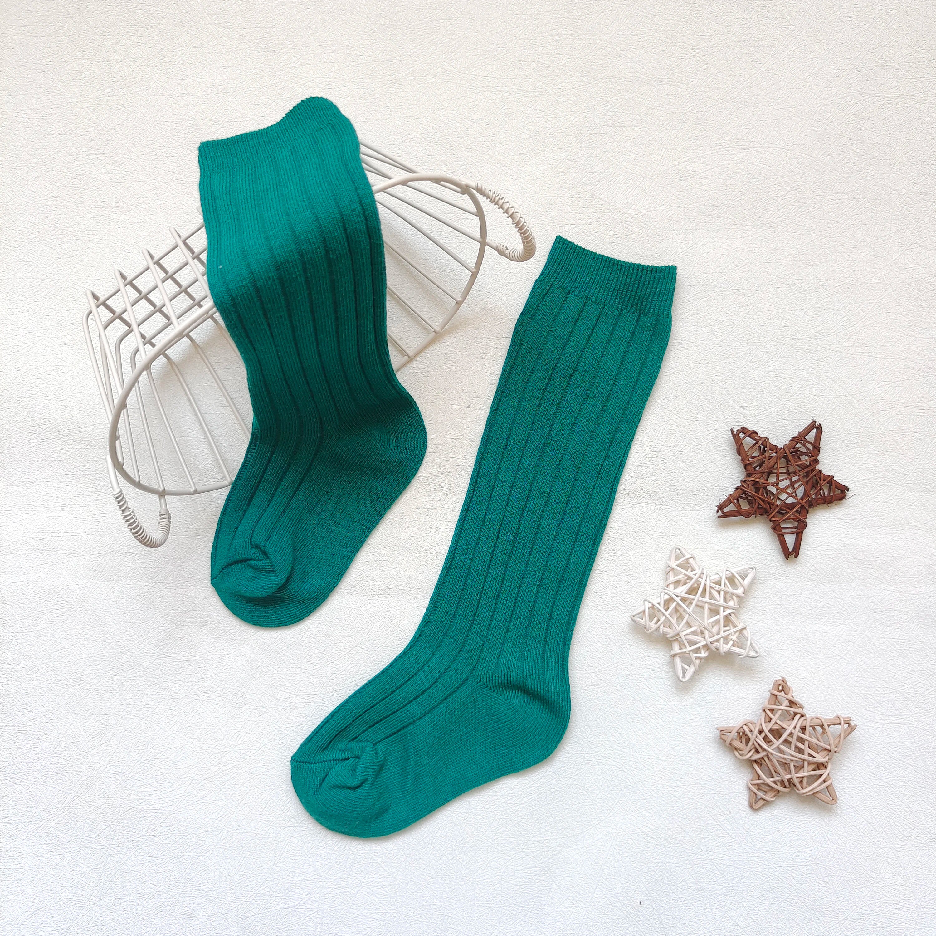 New Children's Sock Stripe Boys And Girls Knee High Socks Cotton Breathable Baby Long Tube Socken Kids School Uniform Socks 0-7Y