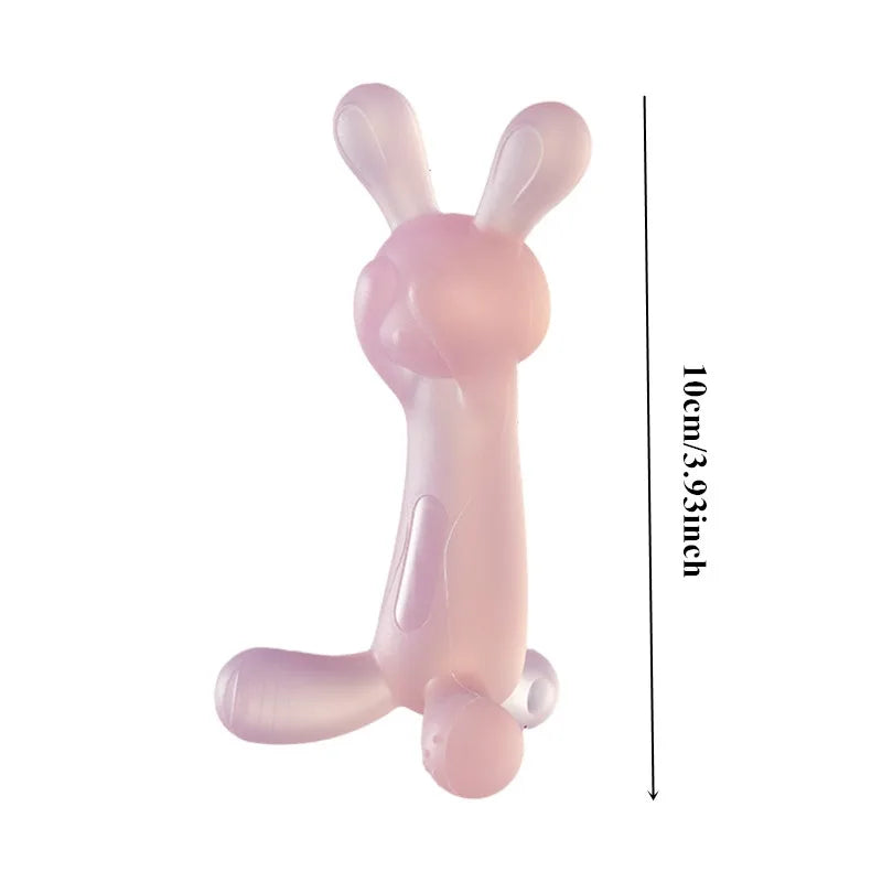 Silicone Baby Teether BPA Free Liquid Silicone Baby Chewing Toys Cartoon Shape Newborn Rodent Handhold Molar Teether Baby Stuff
