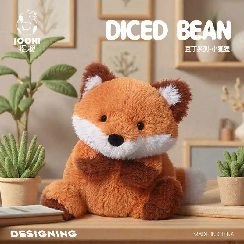 26cm New Simulated Fox Doll Stuffed Plush Toy Cartoon Anime Cute Pillow Pillow Elegant Children's Birthday Gift Fun Doll