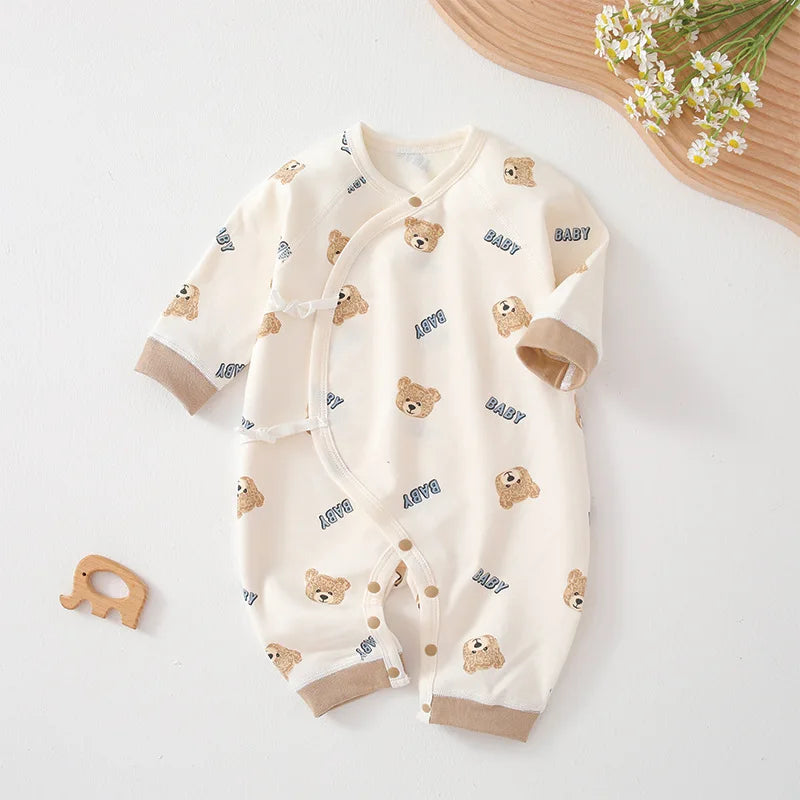 Baby Romper Cotton Spring Autumn Fresh Print Soft Newborn Infant Jumpsuit Casual Clothes for Bodysuits Sleepsuits