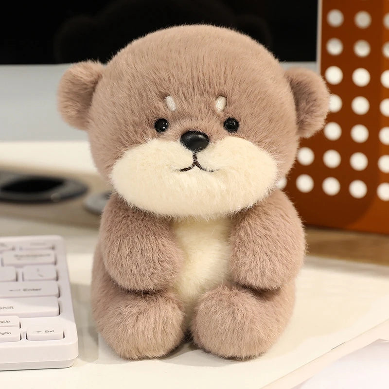 Cute Sitting Animals Red Panda Fox Sloth Cat Soft Plush Dolls Stuffed Capybara Pig Plushie Baby Toys Gifts For Children