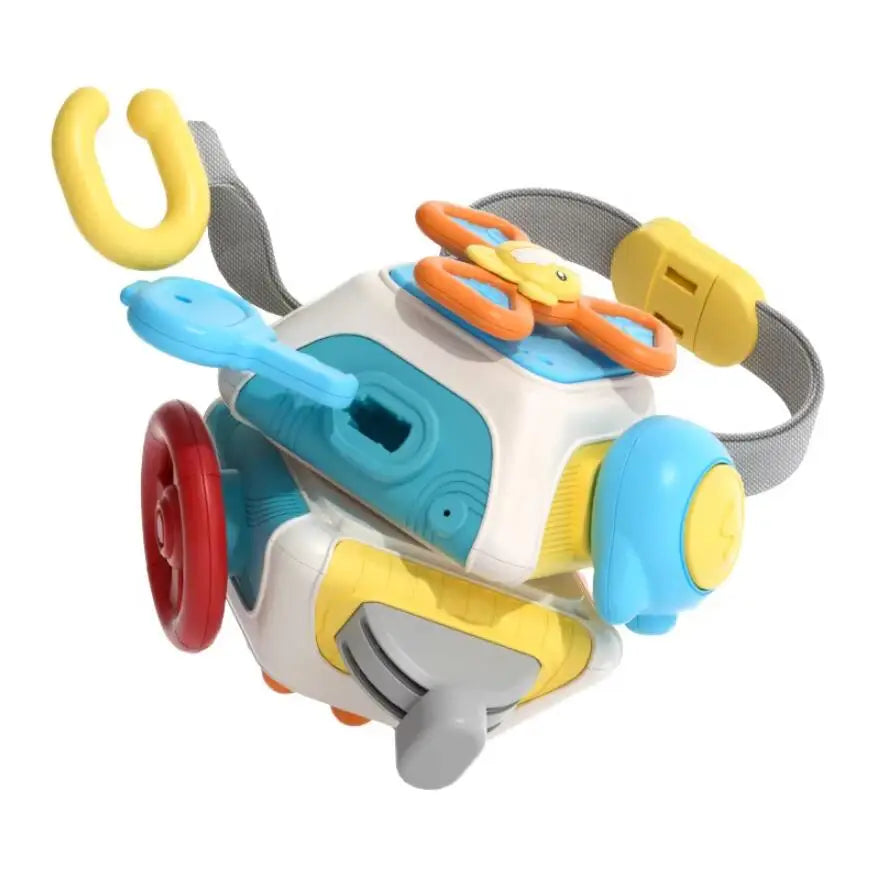 Montessori Busy Board Cube Sensory Baby Educational Cube Children's Interesting Polyhedron Basic Skills Activity Toys