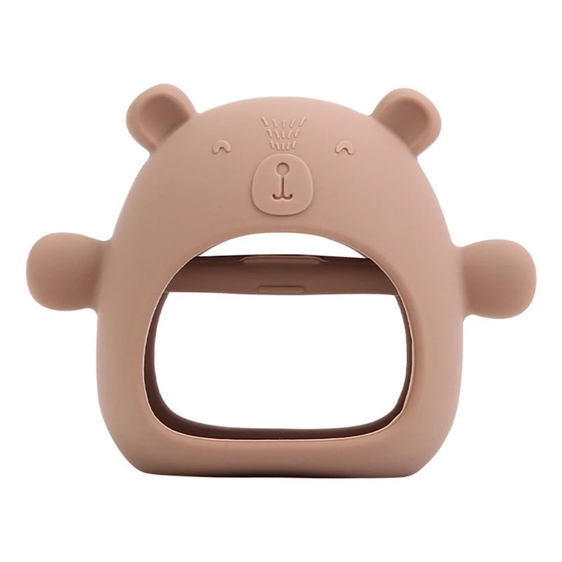 Silicone Baby Teether BPA Free Liquid Silicone Baby Chewing Toys Cartoon Shape Newborn Rodent Handhold Molar Teether Baby Stuff