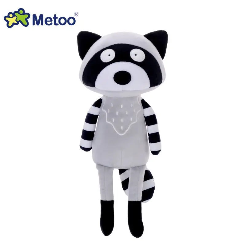 Cute Stuffed Animal Toys Soft Fox Raccoon Squirrel Giraffe Plushies Children Birthday Gift Room Decor Original Plush Metoo Doll