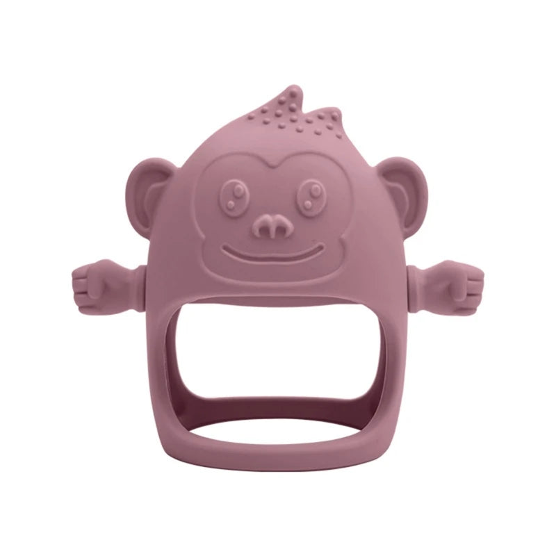 Silicone Baby Teether BPA Free Liquid Silicone Baby Chewing Toys Cartoon Shape Newborn Rodent Handhold Molar Teether Baby Stuff