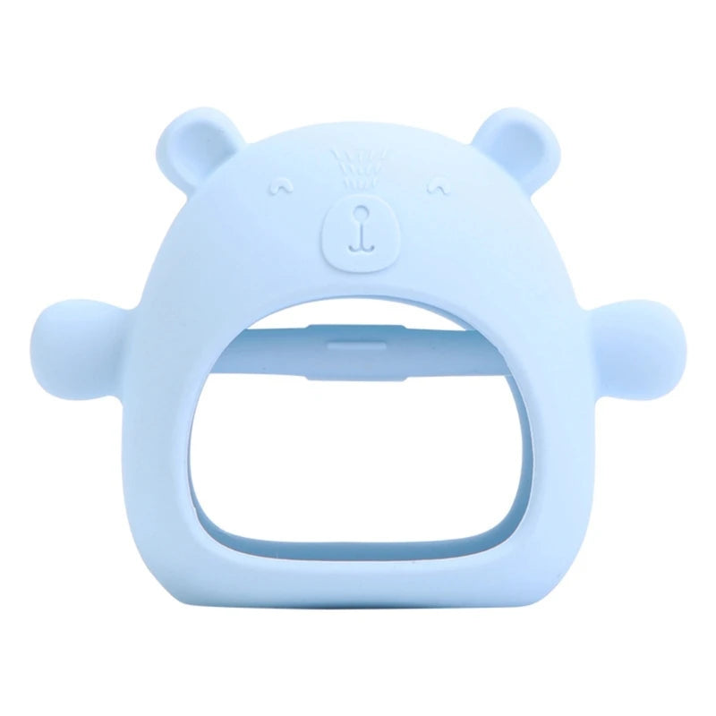 Silicone Baby Teether BPA Free Liquid Silicone Baby Chewing Toys Cartoon Shape Newborn Rodent Handhold Molar Teether Baby Stuff