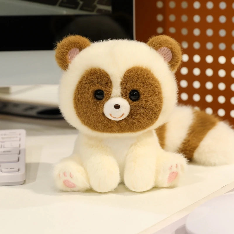 Cute Sitting Animals Red Panda Fox Sloth Cat Soft Plush Dolls Stuffed Capybara Pig Plushie Baby Toys Gifts For Children