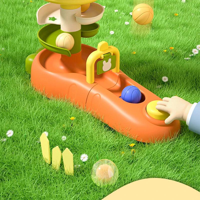 DIY Building Blocks Slide Ball Drop Toys for Toddler 1-3 Y Montessori Stacking Tower Toy Baby Development Games Educational Toys