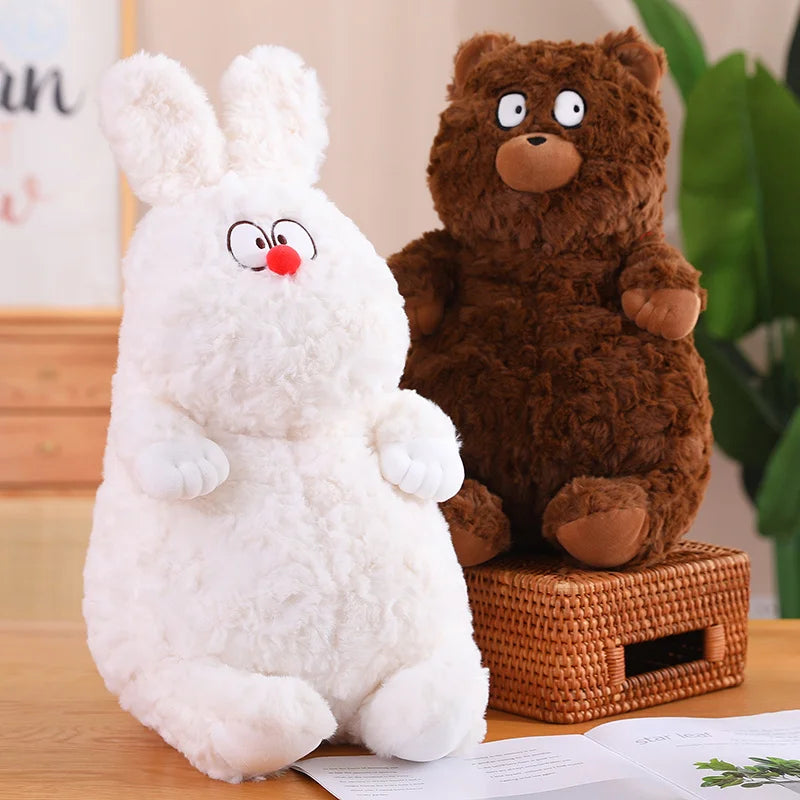 Squishy Simulation Fox Brown Bear Plush Toy Stuffed Dinosaur Bunny Dog Pig Cat Doll Toys Soft Plushie Pillow Cushion Kids Baby