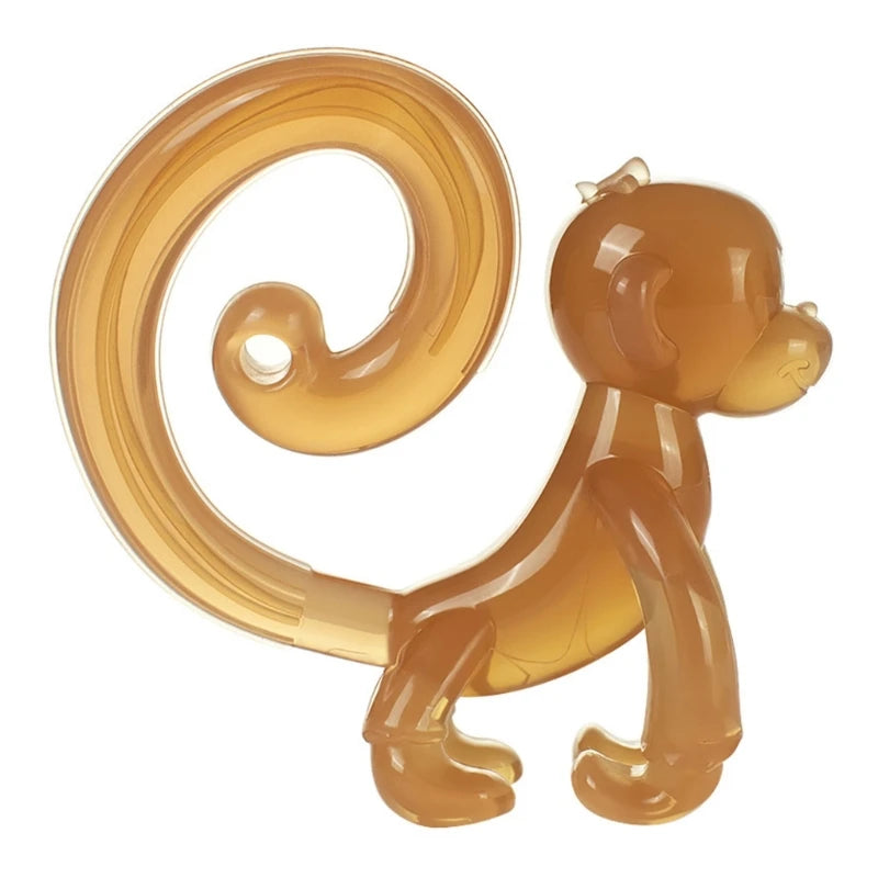 Silicone Baby Teether BPA Free Liquid Silicone Baby Chewing Toys Cartoon Shape Newborn Rodent Handhold Molar Teether Baby Stuff