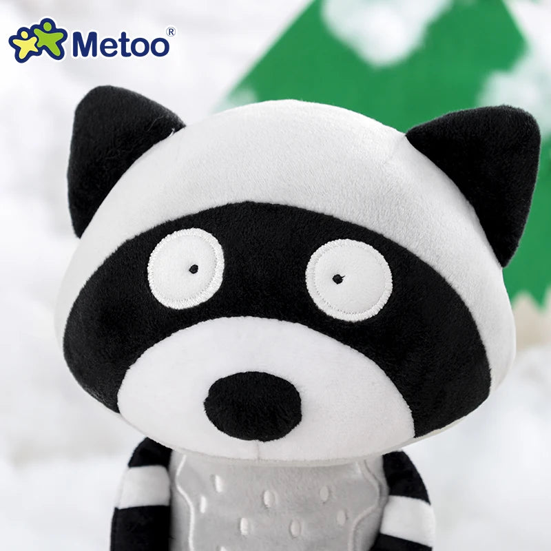 Cute Stuffed Animal Toys Soft Fox Raccoon Squirrel Giraffe Plushies Children Birthday Gift Room Decor Original Plush Metoo Doll
