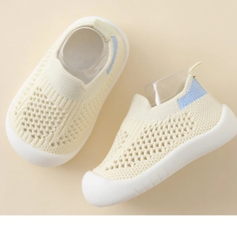 Baby Spring/Summer Soft Sole Socks Shoes Mesh Unisex Baby Anti Slip Floor Socks Children's 0-3T Lightweight Soft Walking Shoes