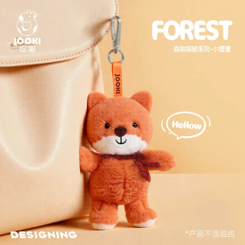 Kawaii Fox Plush Toys Cartoon Animal Stuffed Doll Keychain Bag Pendant Doll Cute Fox Plush Doll Kids Birthday Xmas Gift